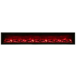 50" Symmetry Series Linear Electric Fireplace - Amantii -Fireplace Shop SYM 100 Mold Red Log web 30157.1576711552.1280.1280 07878.1576777915.1280.1280 03615.1576779666