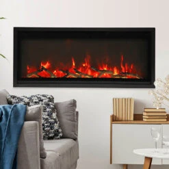 Symmetry Extra Slim Electric Fireplace - Amantii