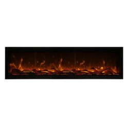34" Symmetry XT Series Linear Electric Fireplace - Amantii -Fireplace Shop SYM 74XT NM Y Logs web 52421.1576628114