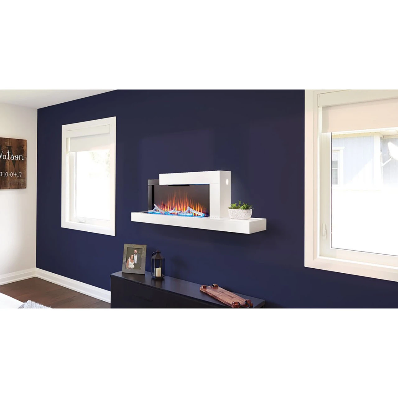 Stylus Cara Wall Hanging Electric Fireplace - Napoleon 1 Stylus Cara Wall Hanging Electric Fireplace - Napoleon