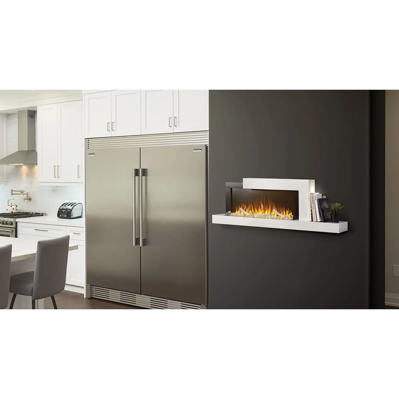 Stylus Cara Wall Hanging Electric Fireplace - Napoleon 2 Stylus Cara Wall Hanging Electric Fireplace - Napoleon - Image 2