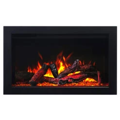 33" Traditional Series Electric Fireplace - Amantii -Fireplace Shop TRD 33 IMG 0327 optional 10 piece oak logset web 37304.1576624751