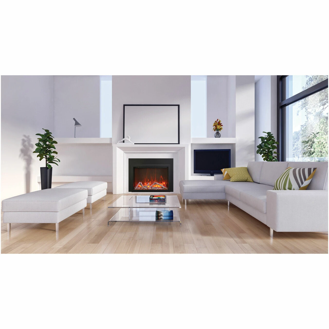 38" Traditional Series Electric Fireplace - Amantii 1 38" Traditional Series Electric Fireplace - Amantii