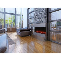40" Tru-View-XL-DEEP 3 Sided Electronic Fireplace - Amantii