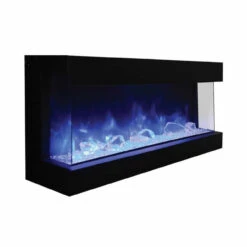 60" Tru-View-XL-DEEP Electronic Fireplace - Amantii -Fireplace Shop Tru60 Bblue top light FI OPEN angle 800 88750.1576869167