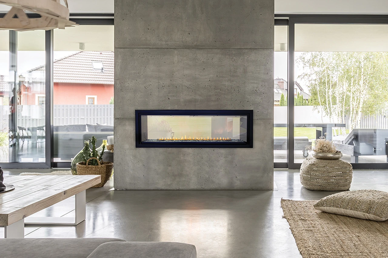 48" Boulevard Vent Free See Through Linear Fireplace | American Hearth 1 48" Boulevard Vent Free See Through Linear Fireplace | American Hearth