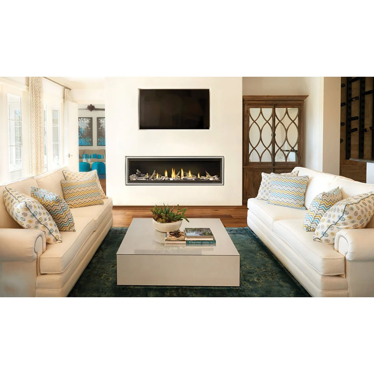 Vector 62" Single-Sided Linear Gas Fireplace - Napoleon 1 Vector 62" Single-Sided Linear Gas Fireplace - Napoleon