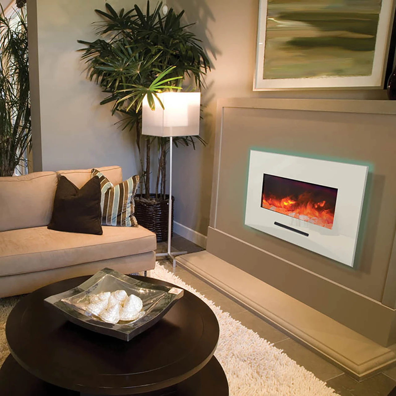 Wall Mount / Flush Mount Smart Electric Fireplace - Amantii 2 Wall Mount / Flush Mount Smart Electric Fireplace - Amantii - Image 2