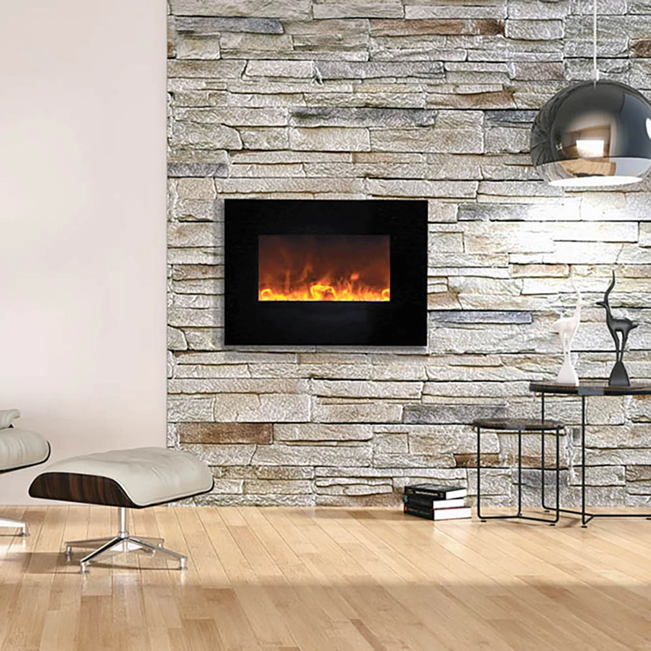 Wall Mount / Flush Mount Smart Electric Fireplace - Amantii 3 Wall Mount / Flush Mount Smart Electric Fireplace - Amantii - Image 3