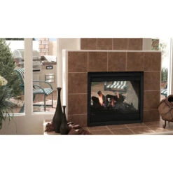 Twilight 36" Indoor/Outdoor See-Through Gas Fireplace | Majestic -Fireplace Shop a 33151.1663838772