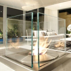 Ecosmart AB8 Round Ethanol 14" Burner - ESF.3.B.AB8 -Fireplace Shop ab8 ethanol burner david reid display.jpg 89104.1656421587