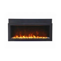 40" Panorama Extra Slim Electric Fireplace BI-40-XTRASLIM - Amantii -Fireplace Shop amantii xtraslim electric fireplace yellow flame front web 53085.1576868079