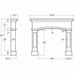 The Annalisa - Concrete Fireplace Surround 5 The Annalisa - Concrete Fireplace Surround -Fireplace Shop annalisa specs 72763.1564684469