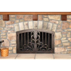 Arcadia Arched Fireplace Door - Wrought Iron 6 Arcadia Arched Fireplace Door - Wrought Iron -Fireplace Shop arcadia 10 arch web2 59291.1582065369