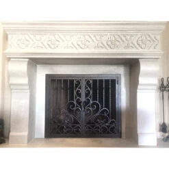 Arcadia Rectangular Fireplace Door - Wrought Iron -Fireplace Shop arcadia 10 door web13 70633.1581639489