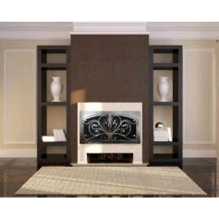Azalea Rectangular Fireplace Door - Wrought Iron -Fireplace Shop azalia 6 living room web 80580.1581631319