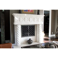 Batista Rectangular Fireplace Door - Wrought Iron -Fireplace Shop batista 11 rectangular fireplace door web2 17590.1581640214