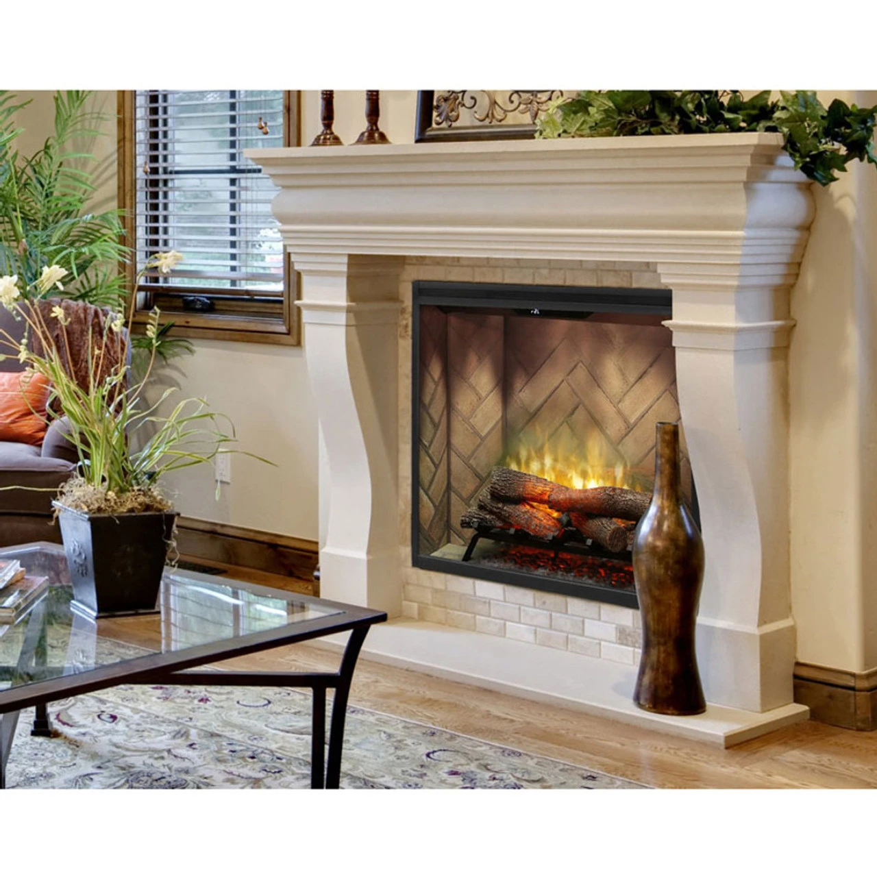 Dimplex 36" Revillusion Portrait Built-In Electric Firebox Log Media W/Glass Media 1 Dimplex 36" Revillusion Portrait Built-In Electric Firebox Log Media W/Glass Media