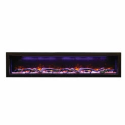 72" Panorama Deep Electric Fireplace BI-72-DEEP - Amantii -Fireplace Shop bi 72 deep yellow log salt canopy purple 27181.1567098018