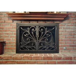 Big Sur Rectangular Fireplace Door - Wrought Iron -Fireplace Shop big sur 5 07 web 74716.1581636005