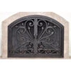 Big Sur Arched Fireplace Door - Wrought Iron