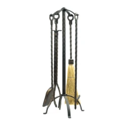 Blacksmith Fireplace Tool Set - 5pc -Fireplace Shop blacksmith fire tool set web1 56415.1556749854