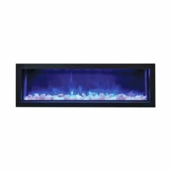 50" Panorama Slim Electric Fireplace BI-50-SLIM - Amantii -Fireplace Shop blue flame salt web 52283.1567097898