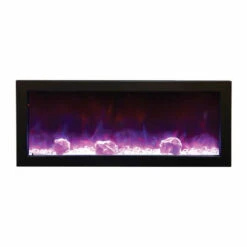 50" Panorama Slim Electric Fireplace BI-50-SLIM - Amantii -Fireplace Shop blue orange flame fi web 87522.1567097898