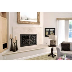 Classic Rectangular Fireplace Door - Wrought Iron -Fireplace Shop classic 1 04 web 19656.1582137181