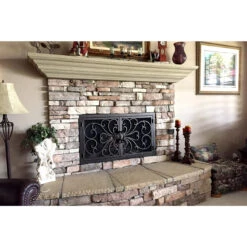 Classic Rectangular Fireplace Door - Wrought Iron -Fireplace Shop classic 1 05 web 14801.1582137183