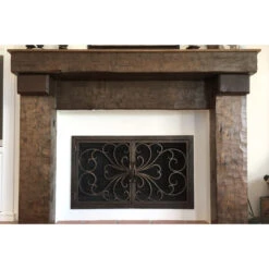 Classic Rectangular Fireplace Door - Wrought Iron -Fireplace Shop classic 1 06 web 37844.1582137181