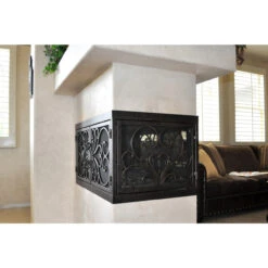 Classic Rectangular U-Shape Fireplace Door - Wrought Iron -Fireplace Shop classic 1 u shape web1 16327.1582224914