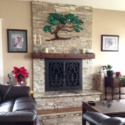 Dawas Rectangular Fireplace Door - Wrought Iron -Fireplace Shop dawas 41 fireplace door web4 76894.1574813198