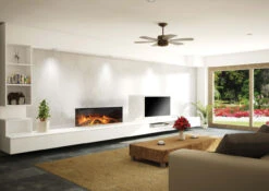 E40 Single-Sided Electric Fireplace - Electric Modern