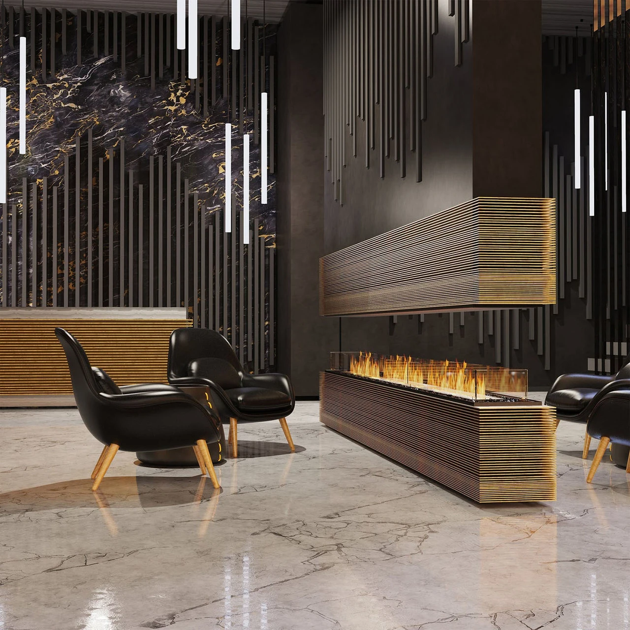 Flex Island Bioethanol Fireplace Insert | EcoSmart Fire 1 Flex Island Bioethanol Fireplace Insert | EcoSmart Fire