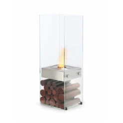 Ghost Ethanol Free Standing Fireplace - EcoSmart
