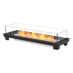 Linear 50 Fire Pit Kit | EcoSmart Fire -Fireplace Shop ecosmart fire linear 50 fire pit kit black 45 angle.jpg result 67194.1656518308