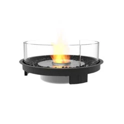 Round 20 Fire Pit Kit | EcoSmart Fire -Fireplace Shop ecosmart fire round 20 fire pit kit black 45 angle.jpg result 53254.1656589315