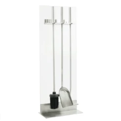Elite Clear Fireplace Tool Set - 4pc