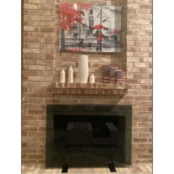 Greylite 2 Freestanding Glass Fireplace Screen | AMS Fireplace -Fireplace Shop fire screen by ams fireplace black glass 44345.1675281371
