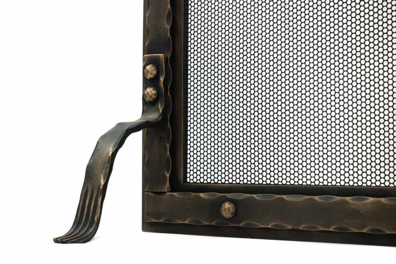 Blacksmith Freestanding Fireplace Screen| AMS Fireplace 2 Blacksmith Freestanding Fireplace Screen| AMS Fireplace - Image 2