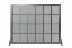 Industrial Freestanding Fireplace Screen | AMS Fireplace -Fireplace Shop fireplace screen 5 web 21920.1556749860