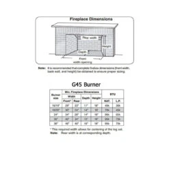 Real Fyre G45-16/19-11P Burner System With Series Safety Valve - Liquid Propane 8 Real Fyre G45-16/19-11P Burner System With Series Safety Valve - Liquid Propane -Fireplace Shop g45 size requirements 03094.1595581922.1280.1280 41120.1599052182