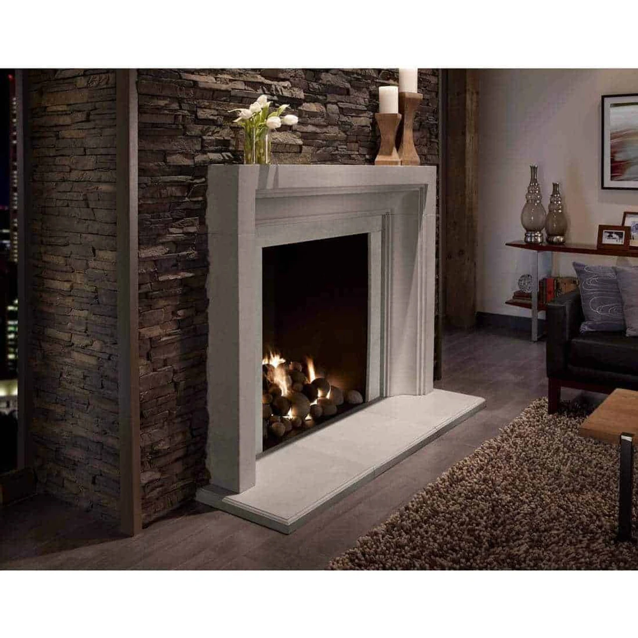 The Giada - Concrete Fireplace Surround 4 The Giada - Concrete Fireplace Surround - Image 4
