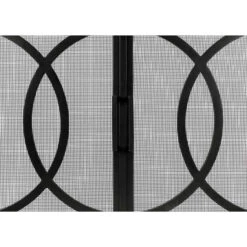 Half Moon Bay Rectangular Fireplace Door - Wrought Iron -Fireplace Shop half moon bay fireplace door 52 details web 13817.1574813689