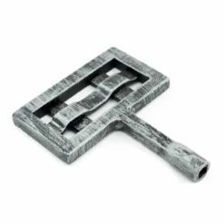Square Knit Fireplace Key - Brushed Pewter