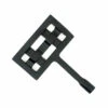 Square Knit Fireplace Key - Black