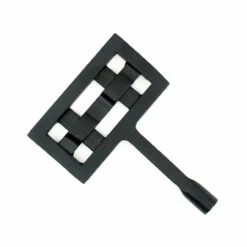 Square Knit Fireplace Key - Black