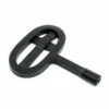 Oval Knit Fireplace Key - Black