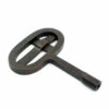 Oval Knit Fireplace Key - Dark Bronze